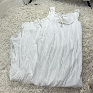 Lululemon Pima Cotton Open-Back Midi Dress White